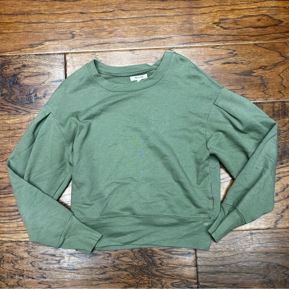 Madewell Marled Pleat-Sleeve‎ Sweatshirt